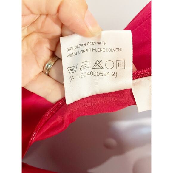 David’s Bridal Junior Bridesmaid Dress in Red Apple Style JB1509 Size 12 - Picture 11 of 12